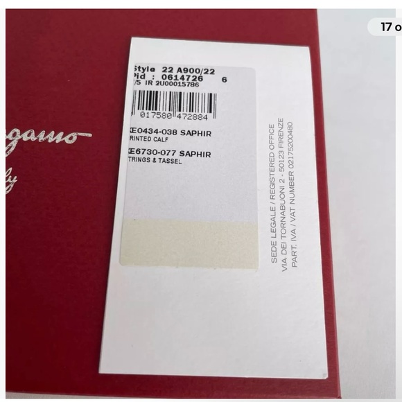 AUTHENTIC SALVATORE FERRAGAMO NAVY BLUE Long Wallet W/Gold Hardware. - Picture 15 of 16